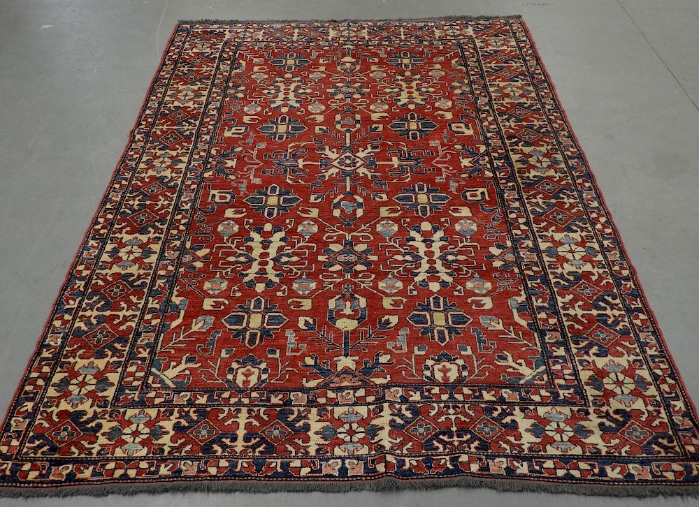 Appraisal: Turkish Tribal Hand Made Room Size Carpet Rug Turkey Mid