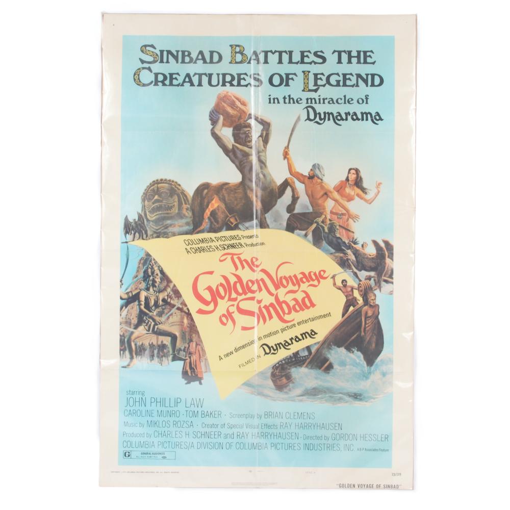 Appraisal: THE GOLDEN VOYAGE OF SINBAD ORIGINAL MOVIE POSTER The Golden