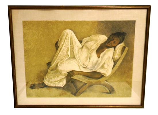 Appraisal: Francisco Zuniga Mexican - Mujer Reclinada trans Woman Reclining ed