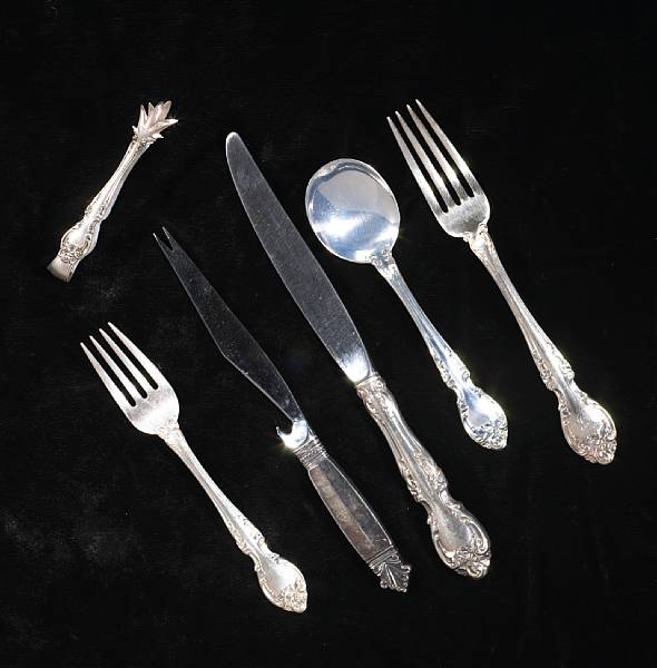 Appraisal: A sterling partial flatware setGorham Mfg Co Providence RIMelrose Comprising