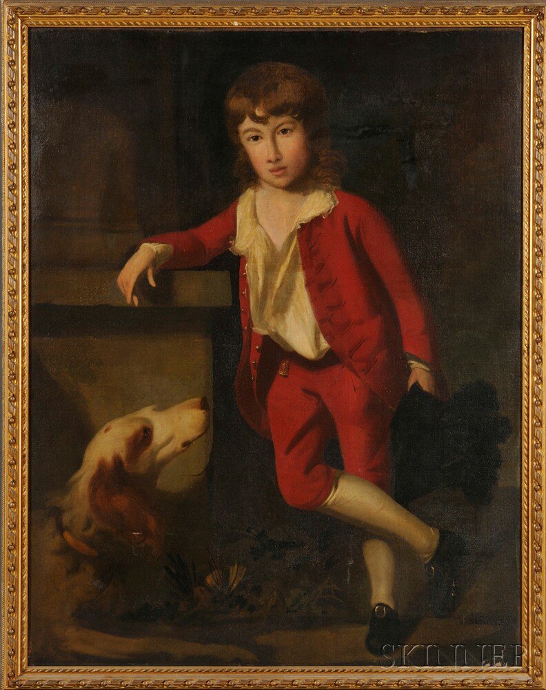 Appraisal: Anglo Continental School th Century Portrait of a Boy in