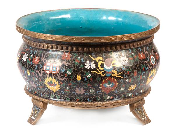 Appraisal: A Chinese cloisonne jardiniere height in diameter in