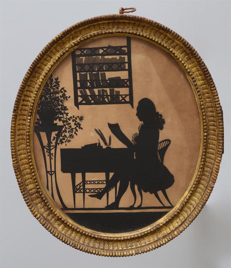 Appraisal: ATTRIBUTED TO FRANCIS TOROND FULL-LENGTH PORTRAIT SILHOUETTE OF A GENTLEMAN