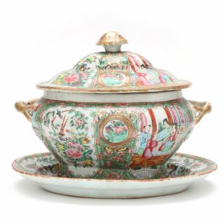 Appraisal: Chinese Export Famille Rose Tureen and Underplate late th century