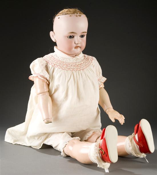 Appraisal: German bisque socket head doll by C M Bergmann for