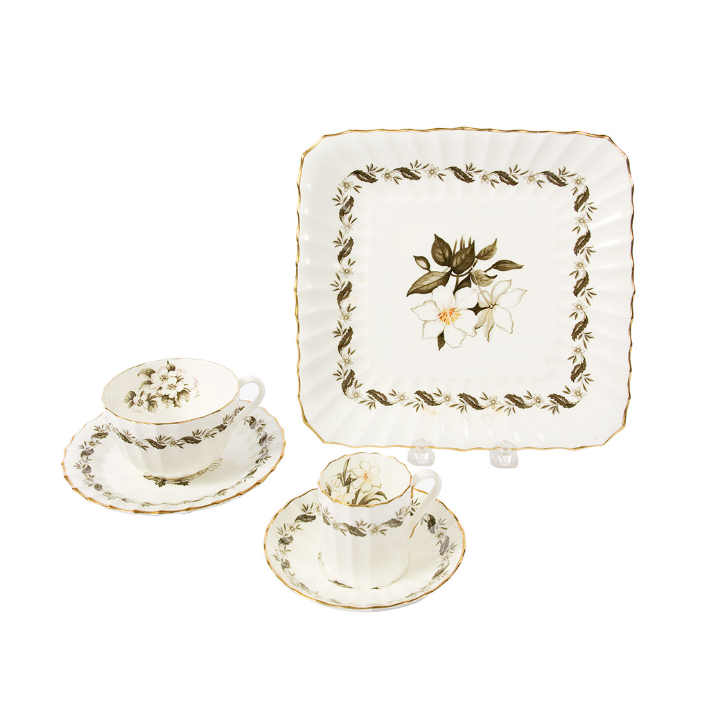 Appraisal: Royal Worcester Bone China Dinner Service In the Eugadine pattern