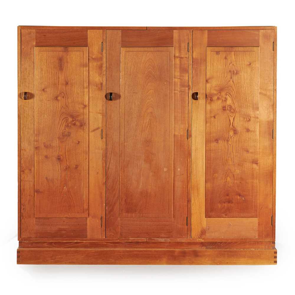 Appraisal: PETER WAALS - WARDROBE CIRCA chestnut with black walnut handles