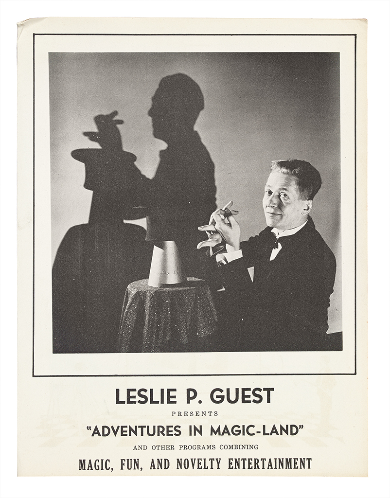 Appraisal: MAGIC Archive and library of American magician Leslie Guest items