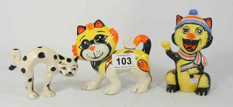 Appraisal: Lorna Bailey Limited Edition Comical Cats England Football Supporter Cat