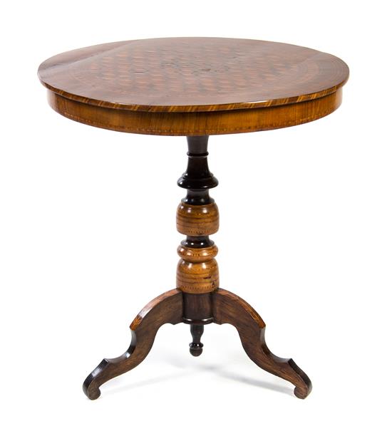 Appraisal: Sale Lot An English Parquetry Center Table th century having