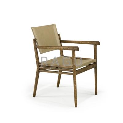 Appraisal: AFTER JEAN MICHEL FRANK ECART Adjustable back lounge chair France