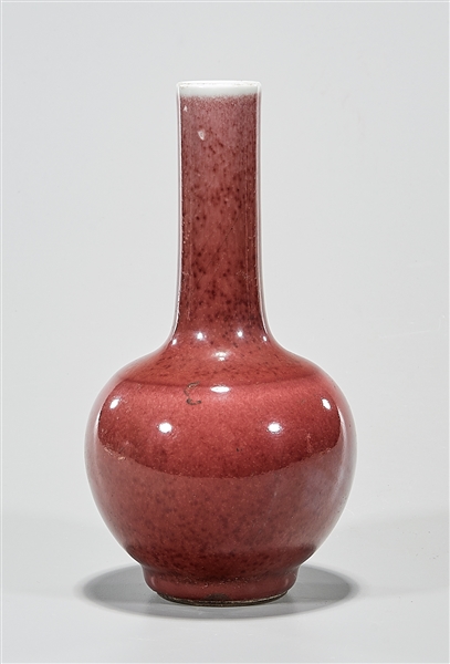 Appraisal: Chinese oxblood porcelain globular vase x approx Condition wear frits