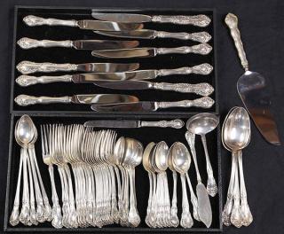 Appraisal: lot of Alvin sterling silver partial flatware service in the