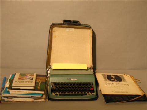 Appraisal: COLLECTION OF EPHEMERA OLIVETTI TYPRWRITER Including an Olivetti manual typewriter