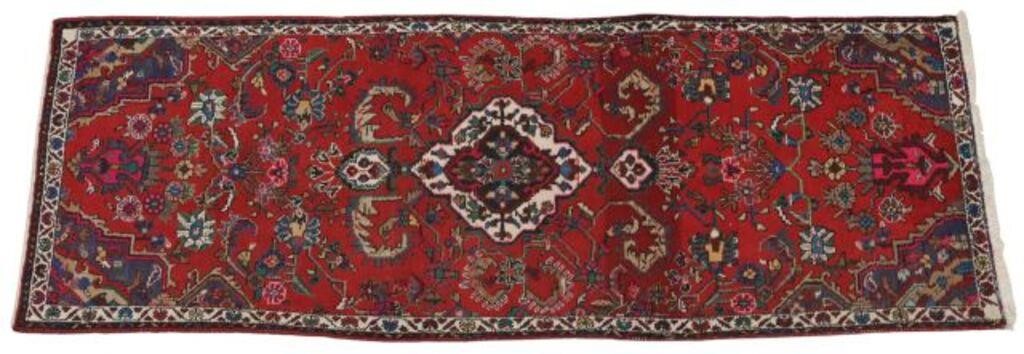 Appraisal: Hand-tied Persian Hamadan runner approx ' l ' w Provenance