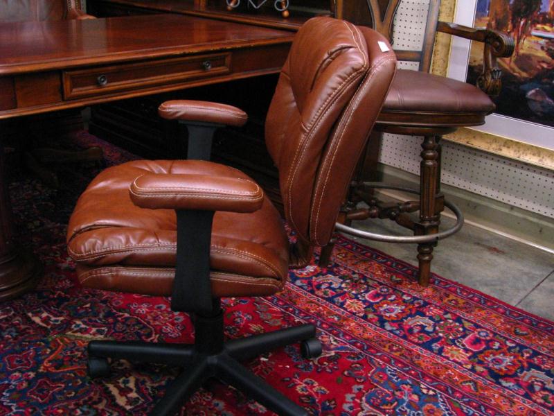 Appraisal: Stenographer's Chair with Leather Upholstery