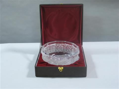 Appraisal: HOYA CRYSTAL BOWL The twelve-sided bowl engraved with a wide