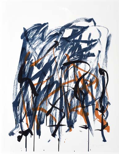 Appraisal: JOAN MITCHELL Brush Color lithograph x mm x inches full