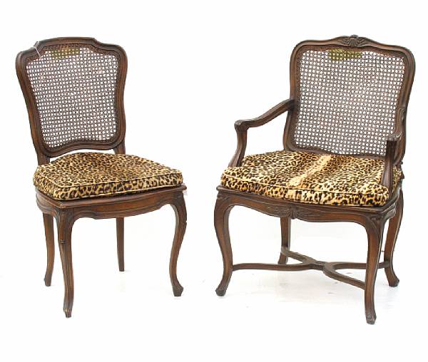 Appraisal: A group of three provincial armchairs height in width in