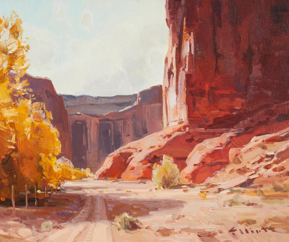 Appraisal: Josh Elliott b Autumn Canyon de Chelly Oil on board