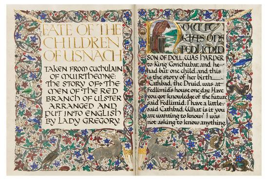 Appraisal: JOHNSTON Edward calligrapher -- Lady GREGORY Fate of the Children