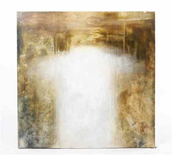 Appraisal: Hiro Yokose Japanese b Untitled mixed media with encaustic dated