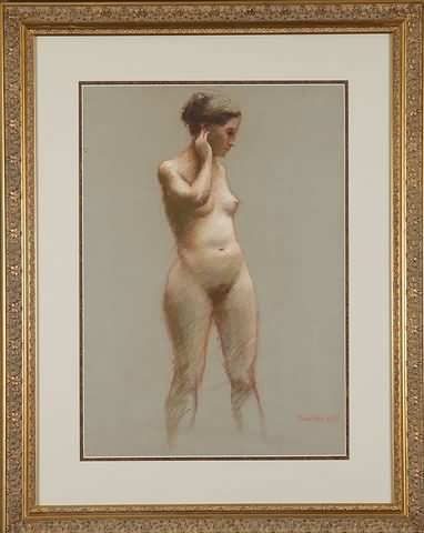 Appraisal: Female nude pastel x sight SLR Shanks Artist American th