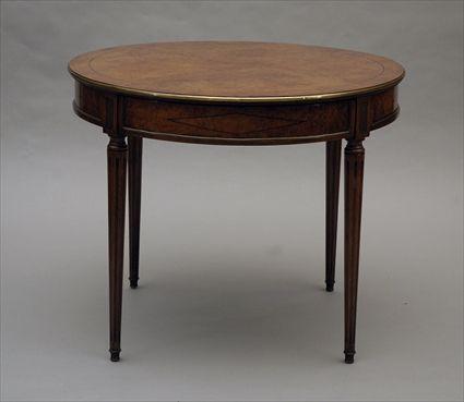 Appraisal: Directoire-Style Amboyna-Veneered Table