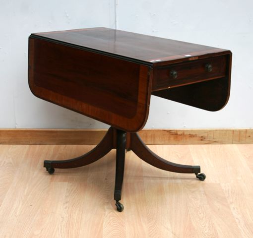 Appraisal: A Regency mahogany and satinwood pembroke table cm wide cm