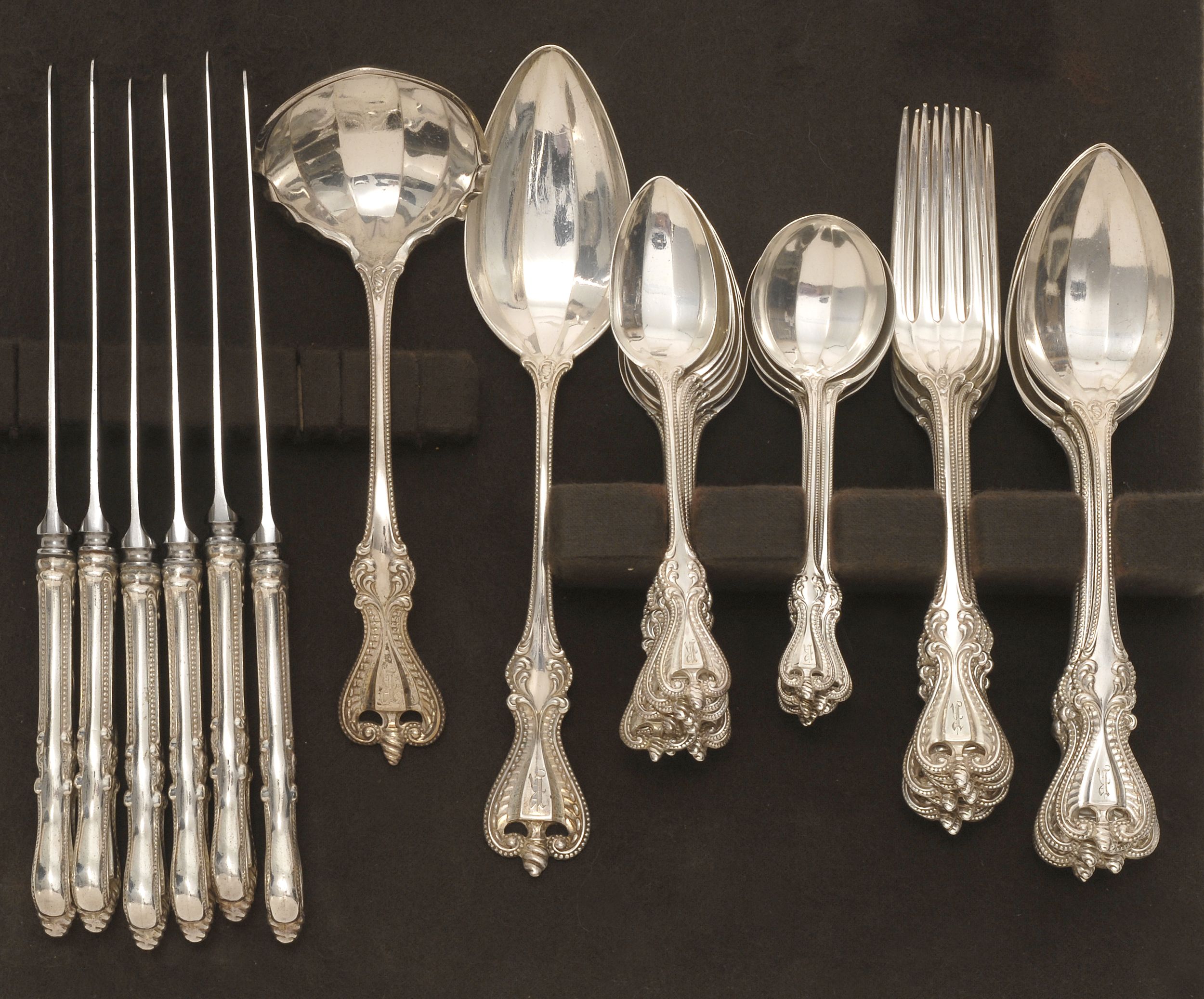 Appraisal: TOWLE MFG CO STERLING SILVER PARTIAL FLATWARE SET In the