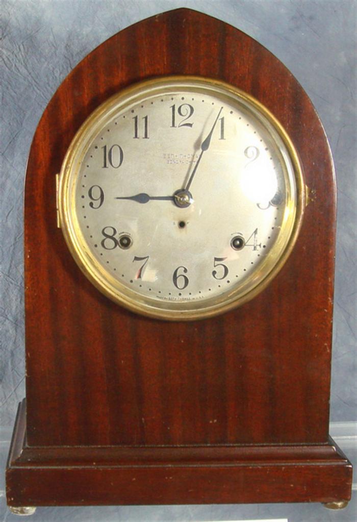 Appraisal: Seth Thomas bell Sonora chime mahogany mantle clock h Estimate