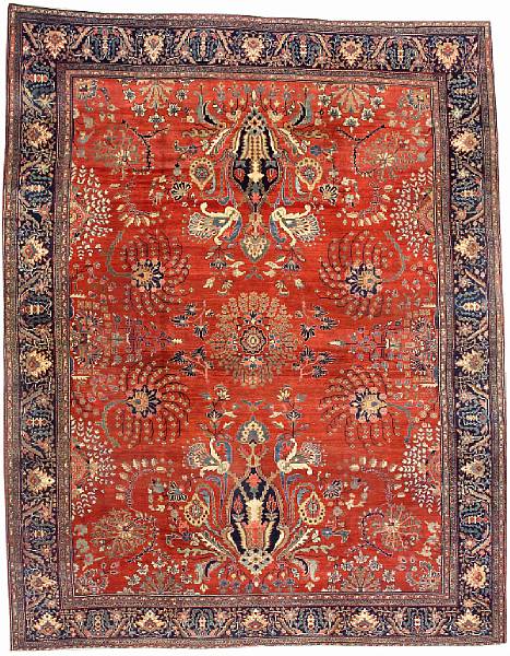 Appraisal: A Fereghan Sarouk carpet Central Persia circa size approximately ft