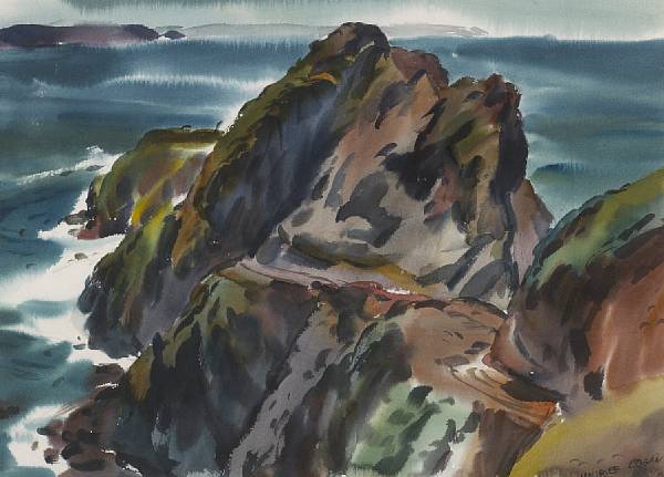 Appraisal: Maurice Logan - Point Bonita on the Marin Headlands signed