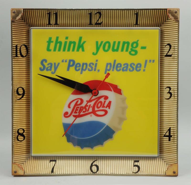 Appraisal: Pepsi Advertising Clock This lock is in great condition with