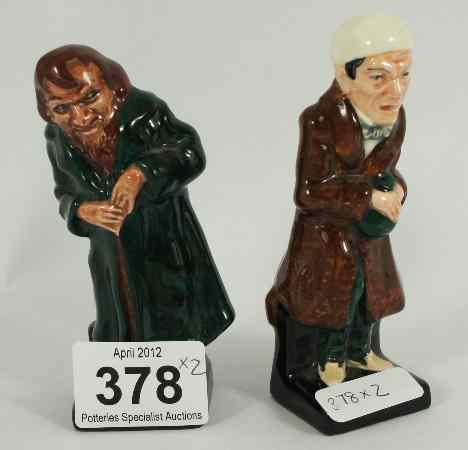 Appraisal: Royal Doulton Miniature Figures Scrooge M and Fagin M