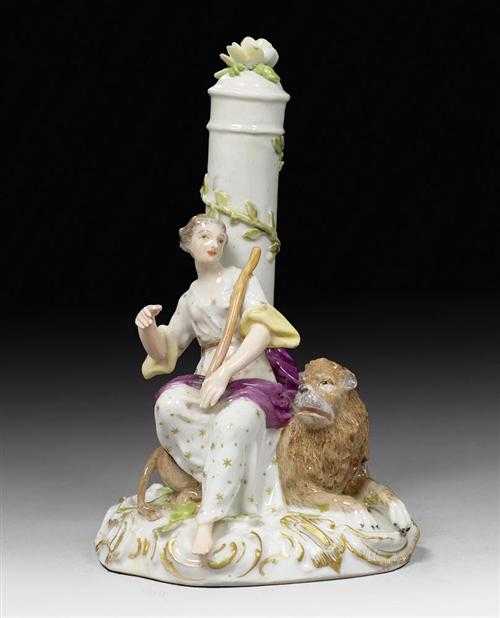 Appraisal: RARE ALLEGORICAL GROUP 'LIBERTAS' Meissen circa Model by Friedrich Elias