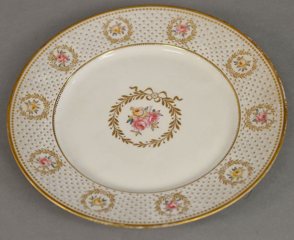 Appraisal: Set of twelve Limoge service plates sold by Gilman Collamore