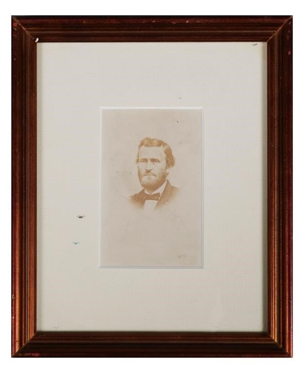 Appraisal: Framed original CDV card photograph of Civil War general and