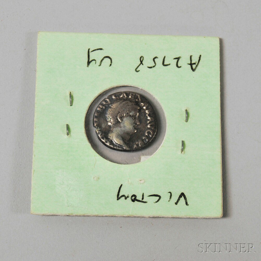 Appraisal: Ancient Roman Empire Silver Denarius Coin possibly Rome c AD