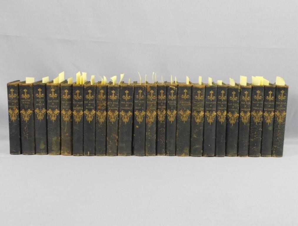 Appraisal: NATURAL HISTORY BOOKS LEATHER BOUND GILTpage edges Octavo Published by