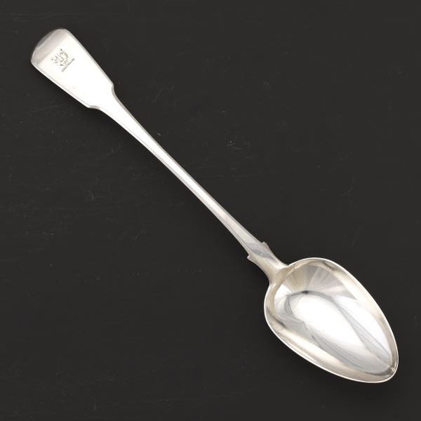 Appraisal: GEORGE III STERLING SILVER STUFFING SPOON BY SOLOMON HOUGHAM DATED