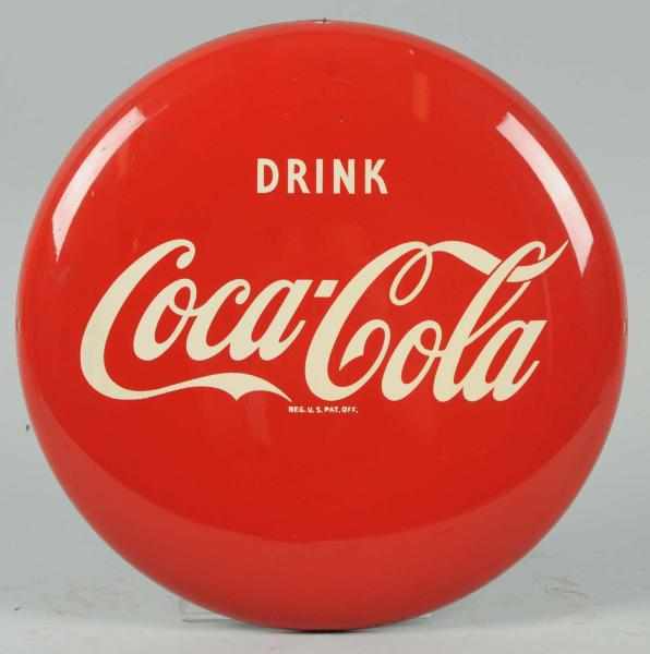 Appraisal: Coca-Cola Tin Button Only minute soiling or marks Condition Near