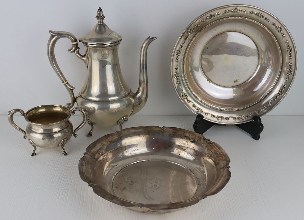 Appraisal: STERLING Assorted American Sterling Hollow Ware Includes a Mueck-Carey Co