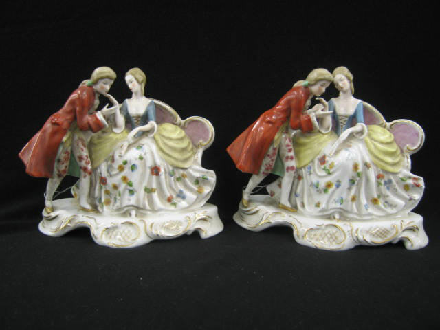 Appraisal: Pair of Porcelain Figurines courting couple