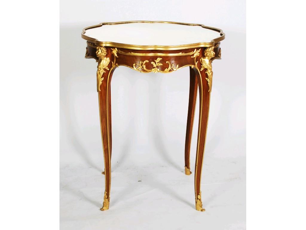 Appraisal: LATE NINETEENTH CENTURY EARLY TWENTIETH CENTURY FRENCH GILT ORMOLU MOUNTED