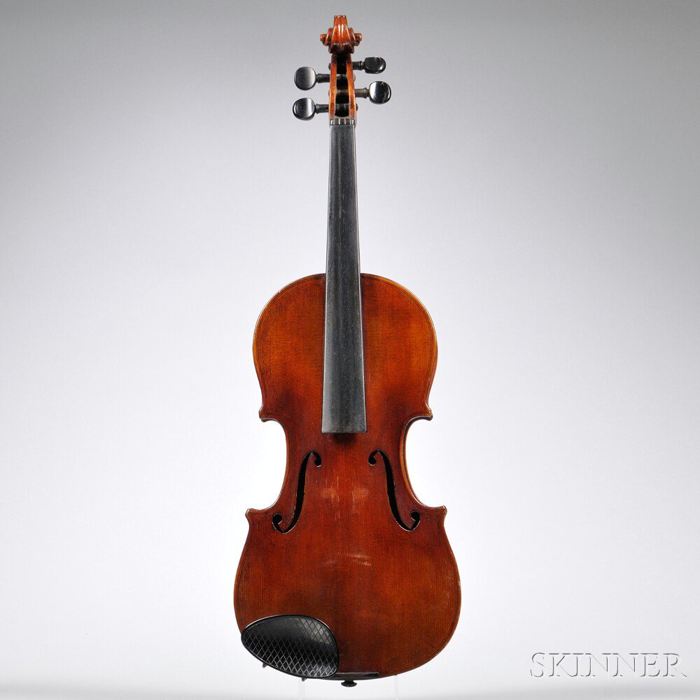 Appraisal: Violin labeled JOSEPH GUARNERIUS length of back mm Estimate -