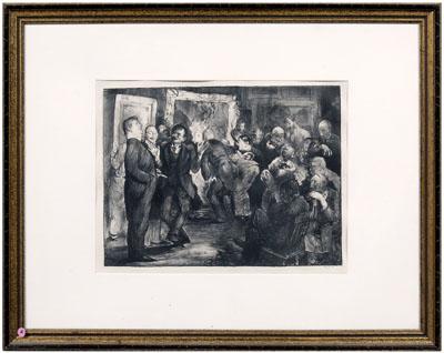 Appraisal: George Wesley Bellows lithograph New York - quot Artist Judging