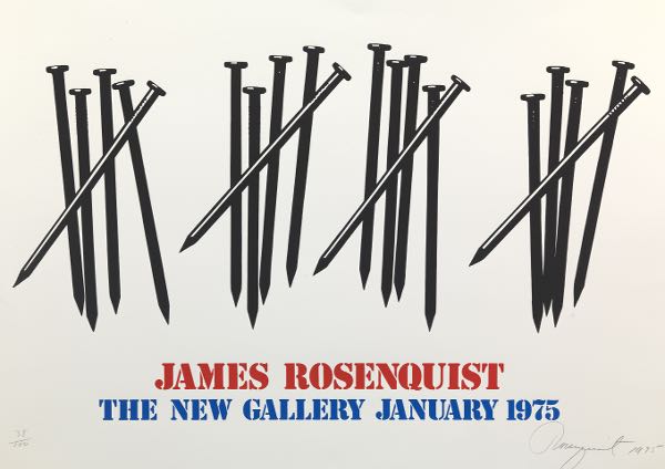 Appraisal: JAMES ROSENQUIST AMERICAN - x The New Gallery January Exhibition