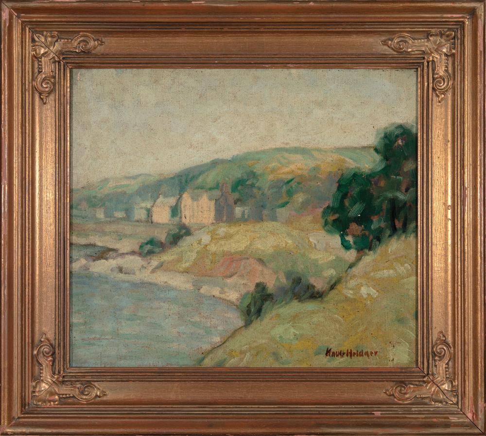 Appraisal: Knute Heldner Swedish Louisiana - Clear Water Lake oil on