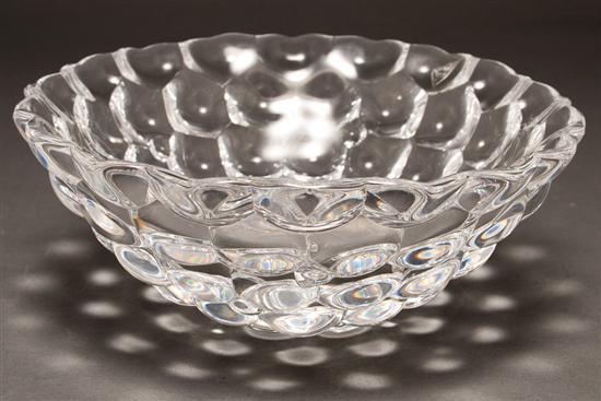 Appraisal: Orrefors crystal bowl in the Raspberry pattern th century etched